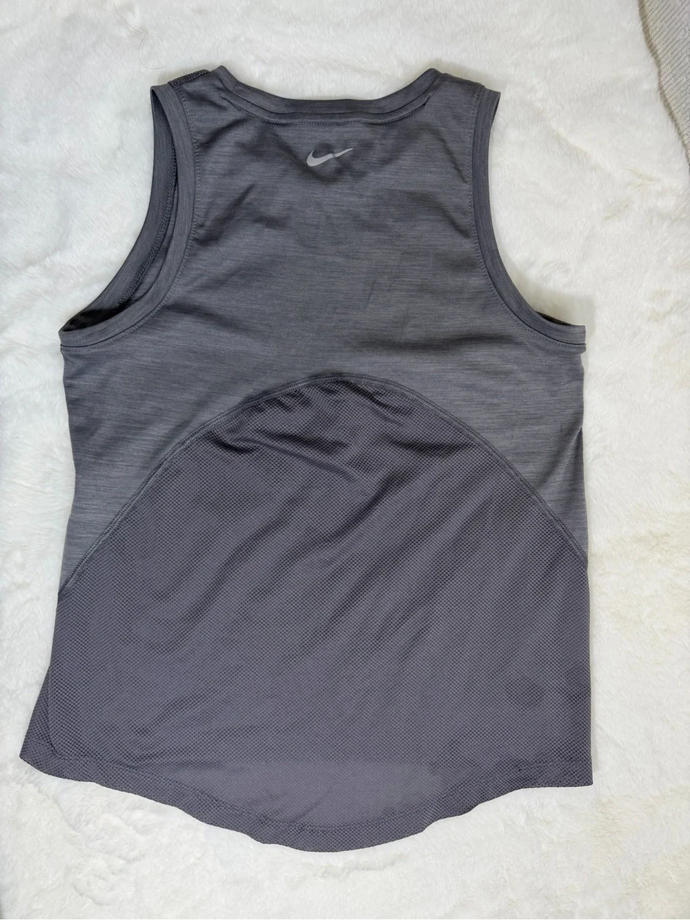 Nike Running Dri-FIT Gray Tank Top Mesh Panel Sleeveless Women’s XS AJ8102